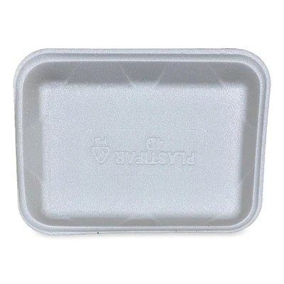 GEN Meat Trays, #4D, 9.47 x 7.12 x 1.32, White, 500/Carton