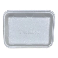 GEN Meat Trays, #4D, 9.47 x 7.12 x 1.32, White, 500/Carton