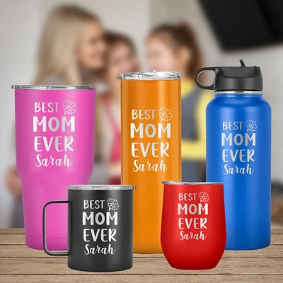 Best Mom Ever Custom with Name Tumbler, mothers day gift, Gift for Her, Stainless Steel Mug
