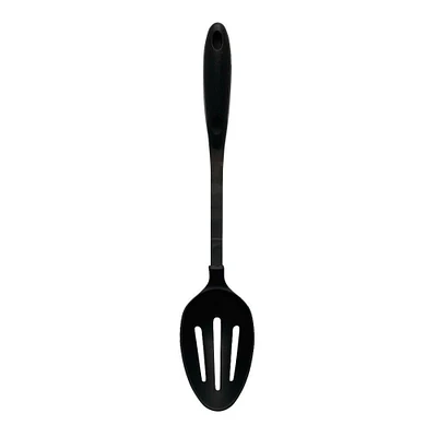 Kitcheniva Stainless Steel Handle Nylon Slotted Spoon Black 13''