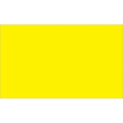 Tape Logic Inventory Rectangle Labels, 3" x 5", Fluorescent Yellow, 500/Roll