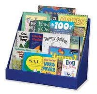 Classroom Keepers 3-Tier Bookshelf & Book Case, 20 x 10 x 17 Inches, Glossy, Blue