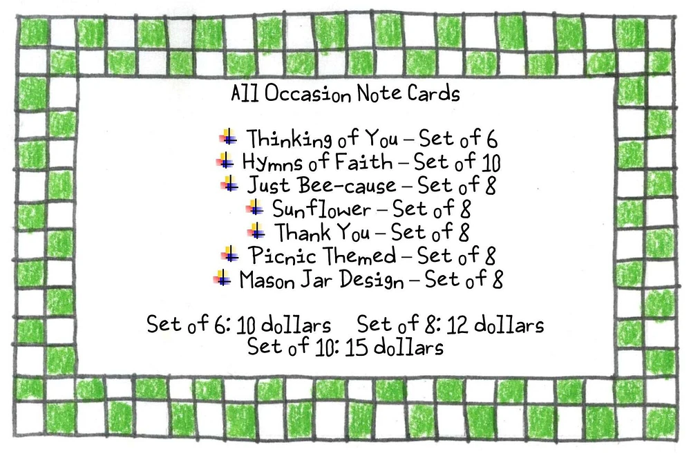 All Occasion and Thank You Note Card Sets