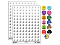 Sunny Weather Day Planner 0.50" Round Sticker Pack