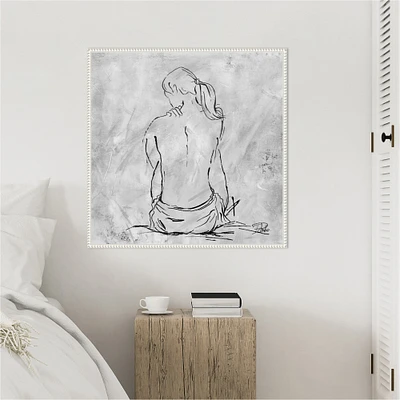 Nude Sketch II by Patricia Pinto Framed Canvas Wall Art