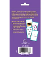 Carson Dellosa Time and Money Number Flash Cards for Kids Ages 4 - 8, Telling Time Flash Cards, Clock Practice, and Counting Money, Kindergarten, 1st Grade, 2nd Grade and 3rd Grade