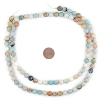 TheBeadChest Faceted Round Amazonite Beads (8mm)