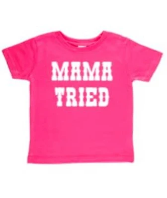Kids Western Shirt, Mama Tried Shirt, Unisex Mama Tried Shirt, Western Toddler Girl Shirt