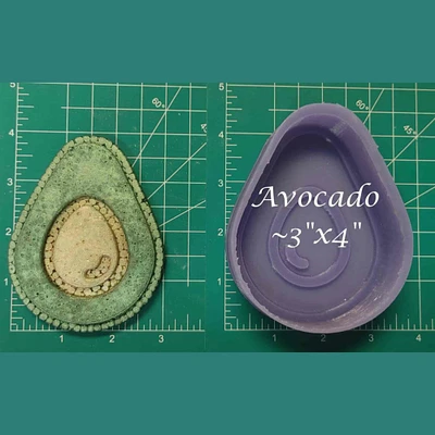 Avocado Silicone Freshie Mold