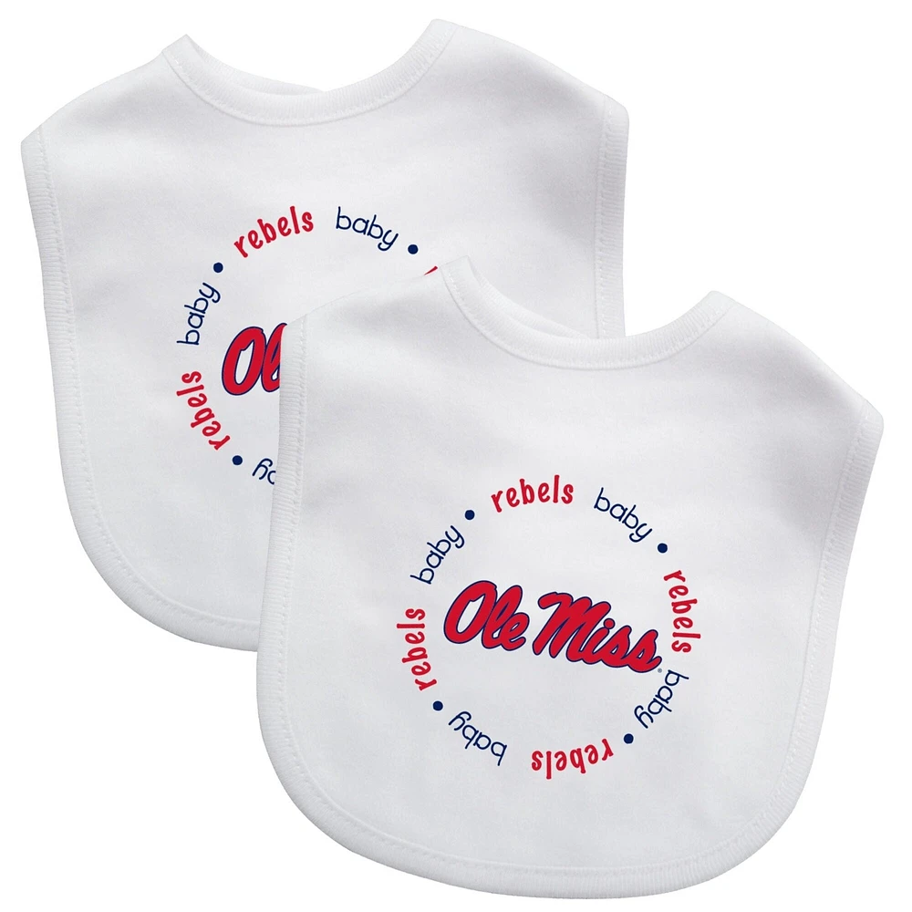 MasterPieces Ole Miss Rebels - Baby Bibs 2-Pack