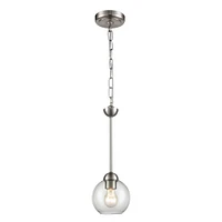 Thomas Astoria 6 Wide 1-Light Mini Pendant - Brushed Nickel