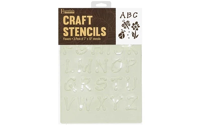 EBL Stencil Flowers Value Pack 7x10" 3pc