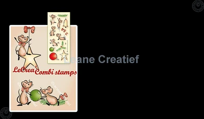 Leane Creatief LeCreaDesign Combi Clear Stamp The World Of Mice Christmas