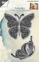 Joy! Crafts Joy Crafts -Cut-Emboss-Deboss Die - Butterflies Graceful 2pc