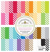 Candy Stripe & Sprinkles 12x12 Petite Prints Paper Pack - Doodlebug