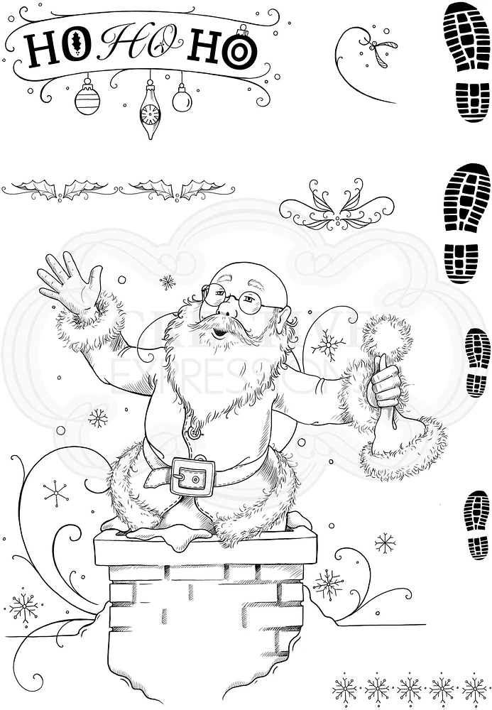 Pink Ink Designs  Just Be-Claus A5 Clear Stamp