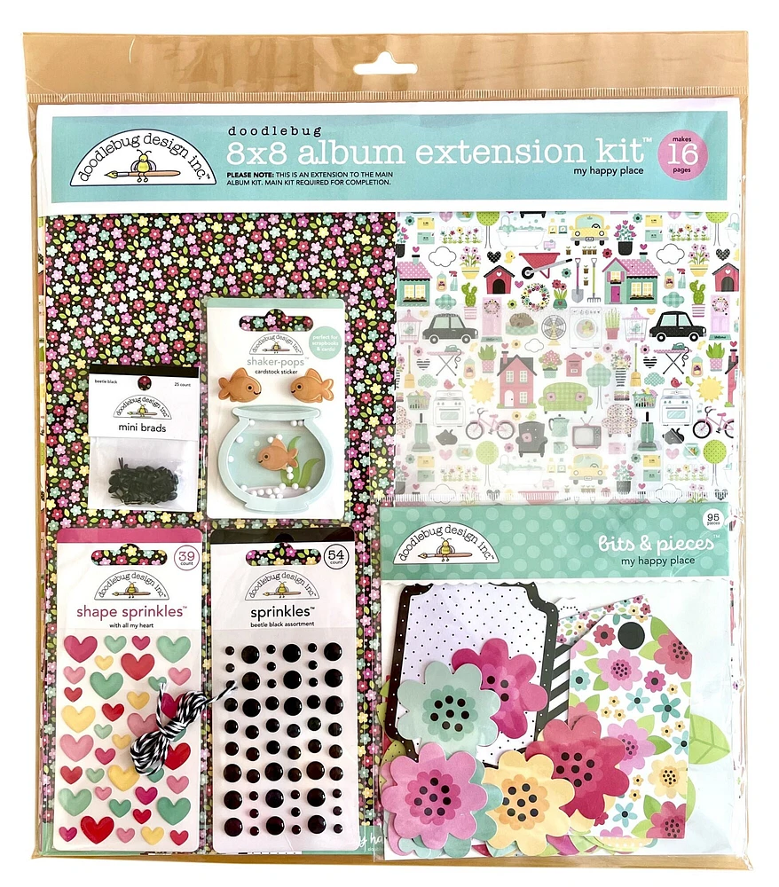 Doodlebug Album Extension Kit-My Happy Place