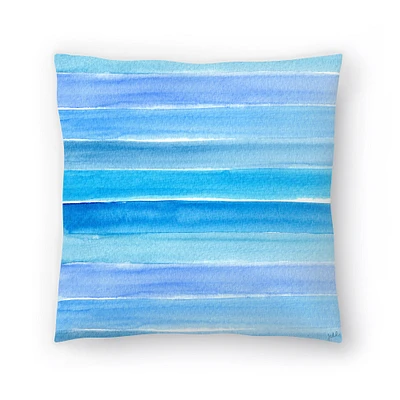 Watercolor Waves Ii by Gert & Co Throw Pillow - Americanflat