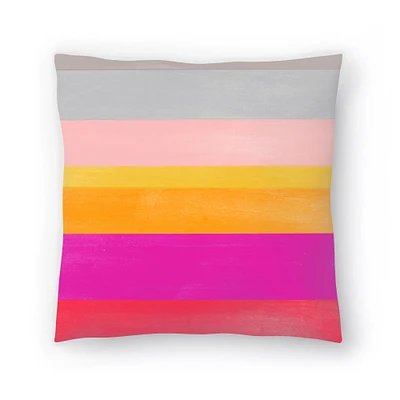 Stripe Study by Garima Dhawan Throw Pillow