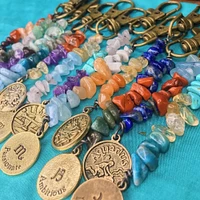 Zodiac Crystals Keychain