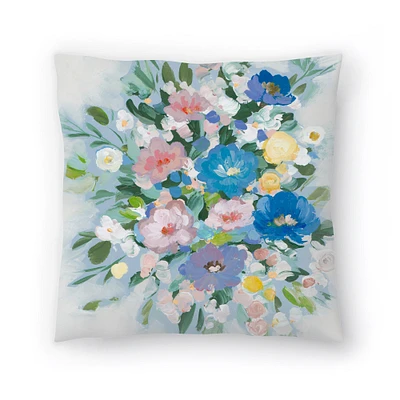 Blue Sweet Bundle by PI Creative Art Throw Pillow