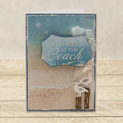 Couture Creations  Seaside Girl Seaside Flourish Stamp Set