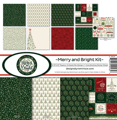 Reminisce Collection Kit 12"X12"-Merry And Bright