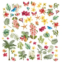 49 And Market Vintage Artistry Sunburst Laser Cut Outs-Tropical Foliage