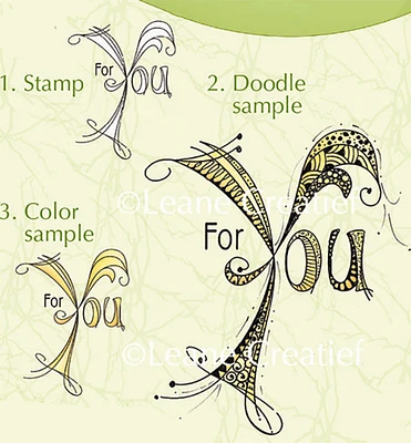 Leane Creatief Lea'bilities Clear Stamp - Doodle Stamp - For You