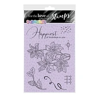 Hunkydory Crafts For the Love of Stamps - Floral Favourites Snippables - Clematis