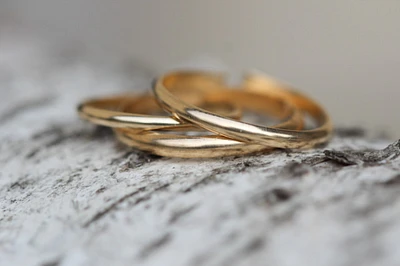 Gold Ring * 14kt Gold Filled Ring * ONE Ring Band  * Minimalist Ring * Any Size