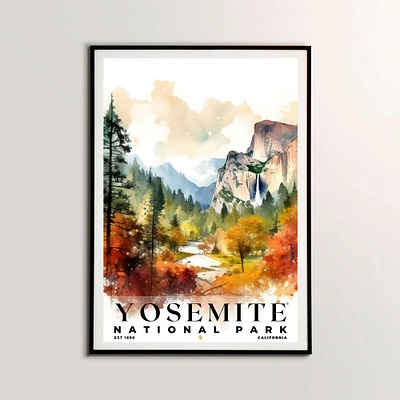Yosemite National Park Poster, Travel Art, Office Poster