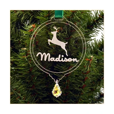 Personalized Reindeer Christmas Ornament