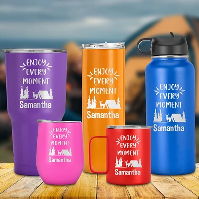 Personalized Insulated Tumbler Enjoy Every Moment Engraved Name is the Perfect Gift for You, Him, Her, Valentines Day Gift