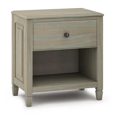 Simpli Home CLEAR Connaught Bedside Table