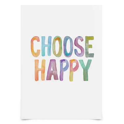Choose Happy by Motivated Type  Poster - Americanflat