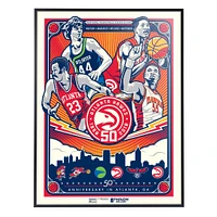 Phenom Gallery Atlanta Hawks 50th Anniversary In Atlanta 18" x 24" Serigraph