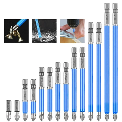 Kitcheniva 7 Pcs Magnetic screwdriver bit Bits PH2 Anti-slip Hex Shank Screw Cross Head