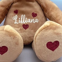 Personalized Teddy Bear Plush, custom name stuffed animal