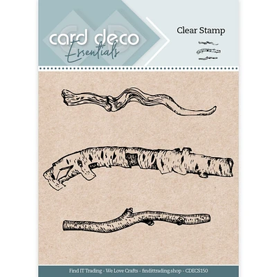 Find It Trading Card Deco Essentials Clear Stamp-Birch Trunk