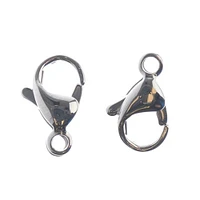 John Bead Stainless Steel Silver Lobster Clasps