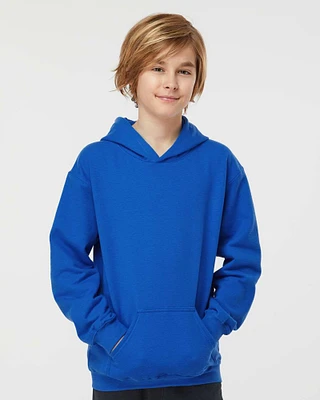 Premium Youth Hooded Sweatshirt crafted, with premium 80/20 ring-spun cotton/polyester blend for maximum comfort and durability | This youth hoodie is perfect for showcasing your unique designs while ensuring a snug fit | RADYAN®