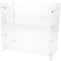 Plymor Clear Acrylic Straight Front 4-Shelf Display Unit