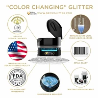 Blue Color Changing Brew Glitter® | 4 Gram Jar