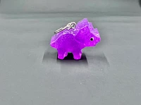 Big Purple Dinosaur Keychains