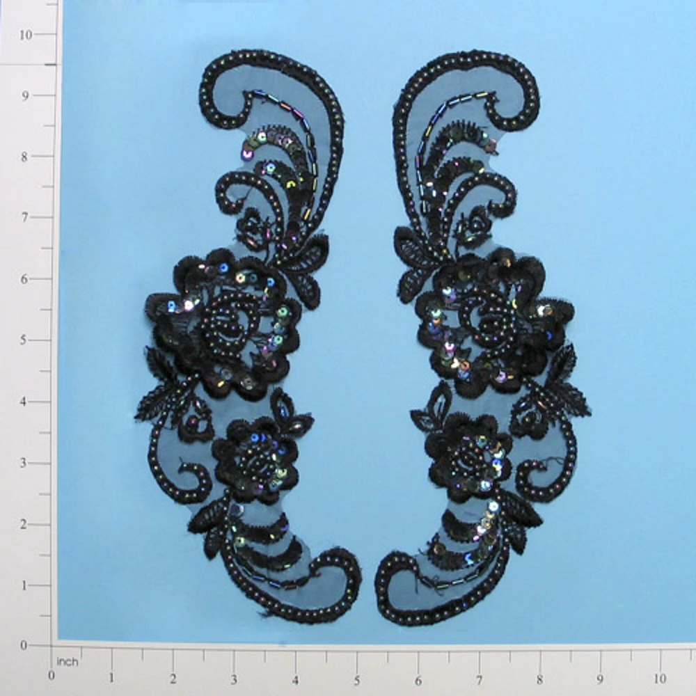 Vintage Rosette Lace Applique/Patch Pack of 2