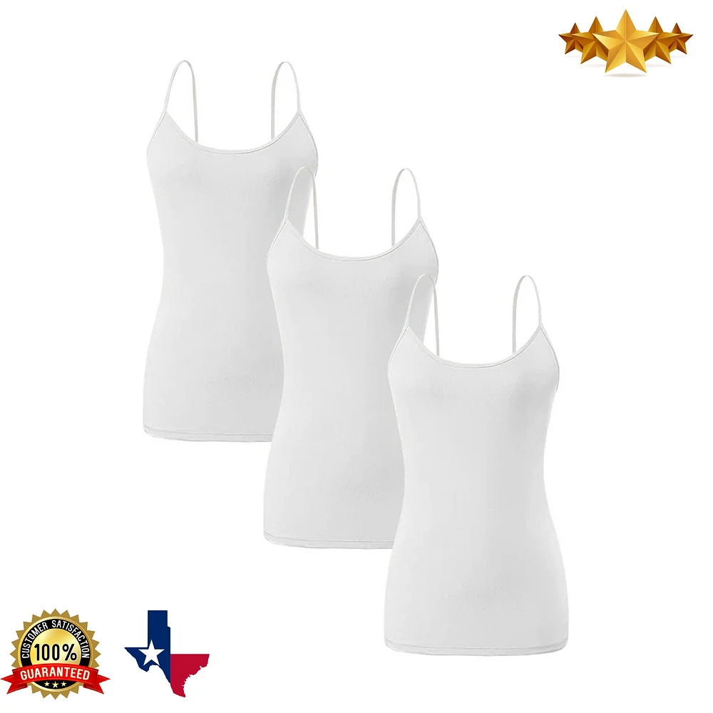 Women's Racerback Lace Tank Tops | Basic Sleeveless Tanks Tops | Assorted Colors Tank Tops | Tank Top I Pack of 3 | RADYAN®