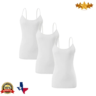 Women's Racerback Lace Tank Tops | Basic Sleeveless Tanks Tops | Assorted Colors Tank Tops | Tank Top I Pack of 3 | RADYAN®