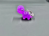 Big Purple Dinosaur Keychains