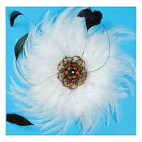 Victorian Feather Burst Brooch